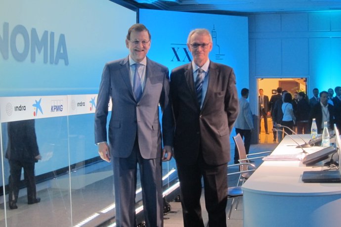 Mariano Rajoy y Anton Costas