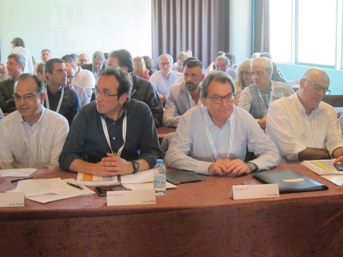 J.Turull, J.Rull, Artur Mas y L.M.Corominas