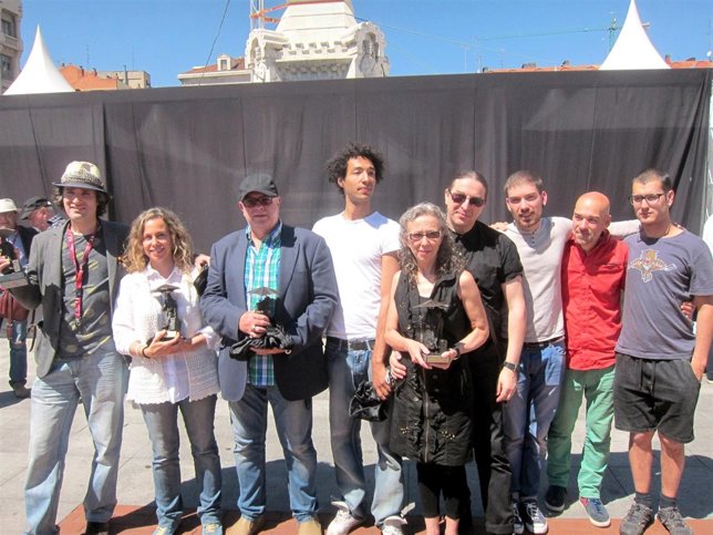 Foto de familia de los galardonados en TAC 2015 de Valladolid