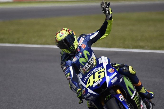 Valentino Rossi en los entrenamientos del Gran Premio de Italia
