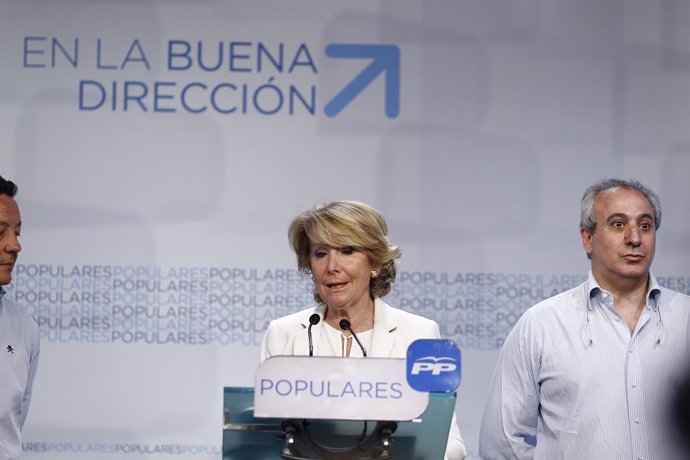 Esperanza Aguirre en la noche de las elecciones autonómicas y locales