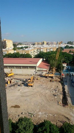 Ya antigua piscina ha sido ya demolida.