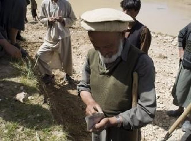 Un agricultor afgano