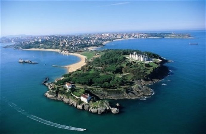 Vista aérea de la Península de La Magdalena (Archivo)