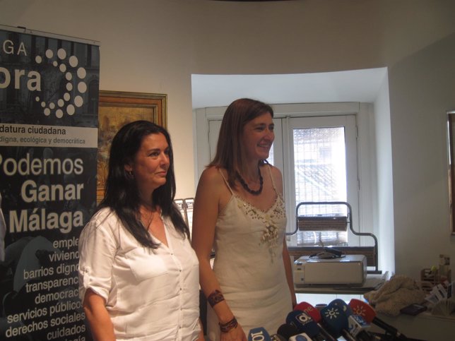 Ysabel Torralbo y Rosa Galindo (Málaga Ahora) presentan 'llaves verdes'