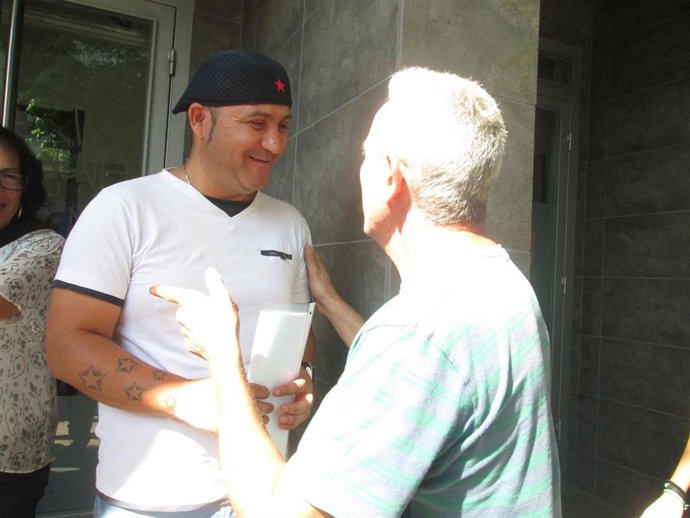 Andrés Bódalo con Diego Cañamero