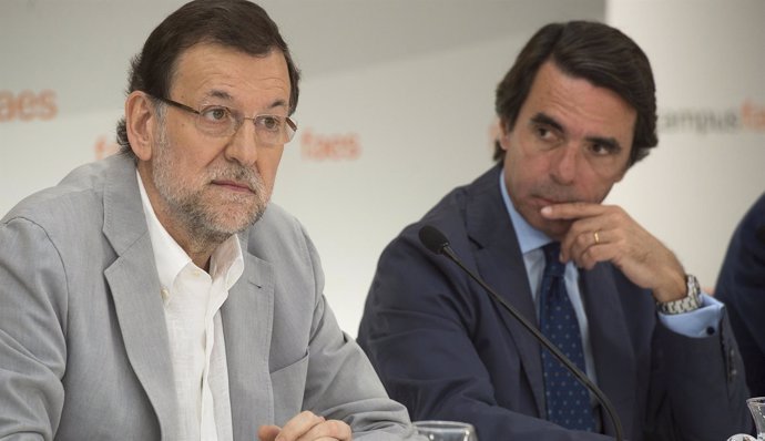 Mariano Rajoy y José María Aznar