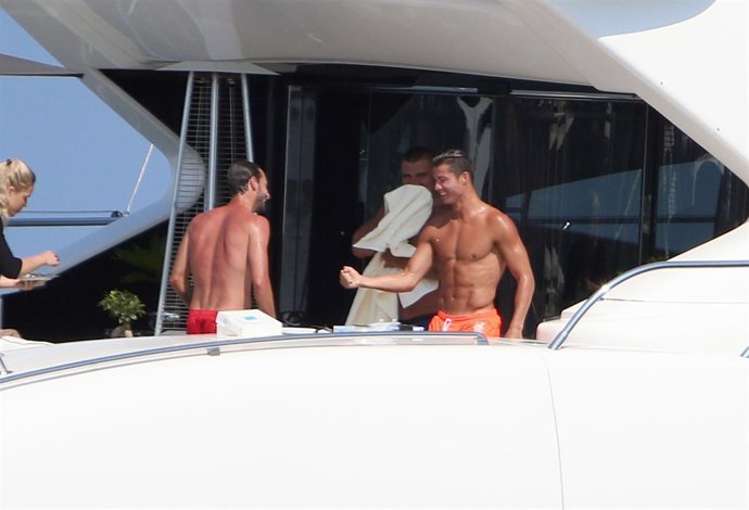 Crsitiano Ronaldo de vacaciones