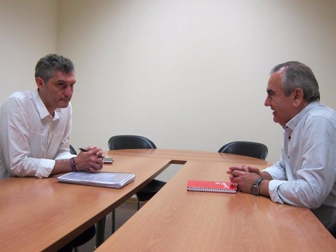 Imagen del encuentro entre González Tovar y Urralburu