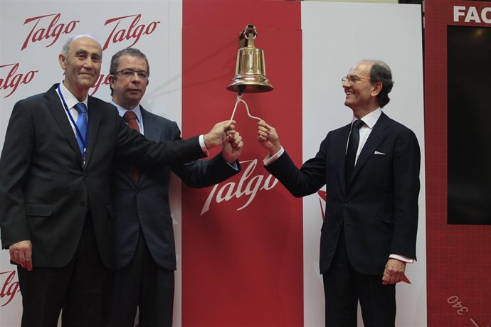José María Oriol y Carlos Palacio en la salida a bolsa de TALGO