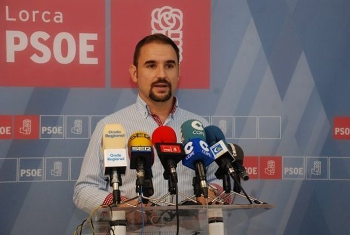 El candidato del PSOE a la Alcaldía de Lorca, Diego José Mateos