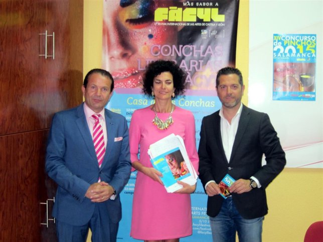 Alain Saldaña, Cristina Mateos y Julio López (D)