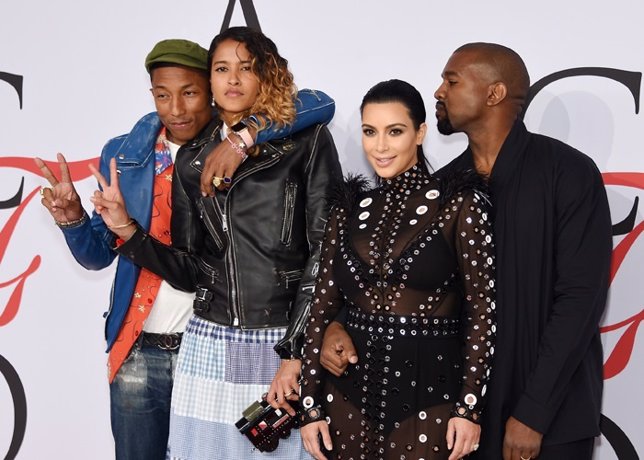  Pharrell Williams, Helen Lasichanh, Kim Kardashian Kanye West
