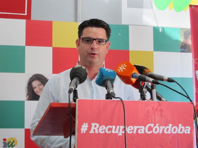 El candidato de IU a la Alcaldía de Córdoba, Pedro García