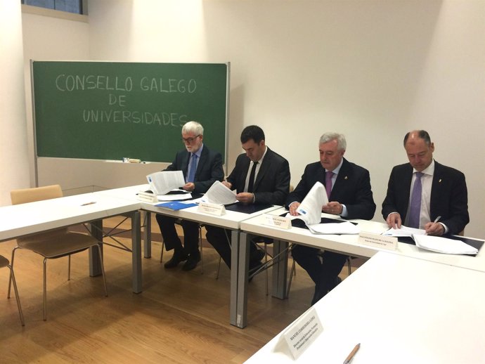 Firma convenio Xunta universidades 12 millones