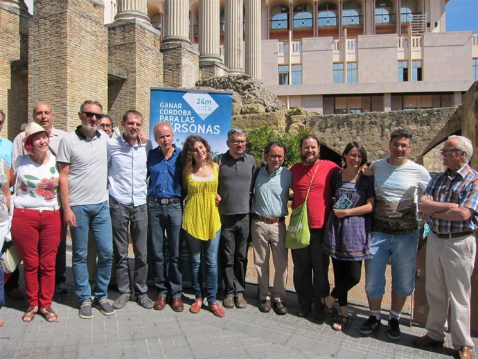 Integrantes y colaboradores de la candidatura de Ganemos Córdoba