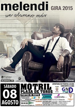 Cartel Concierto De Melendi 03 06 15