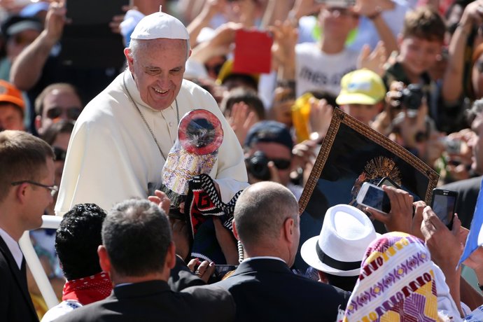 Papa Francisco en la audiencia del 3 de junio en San Pedro