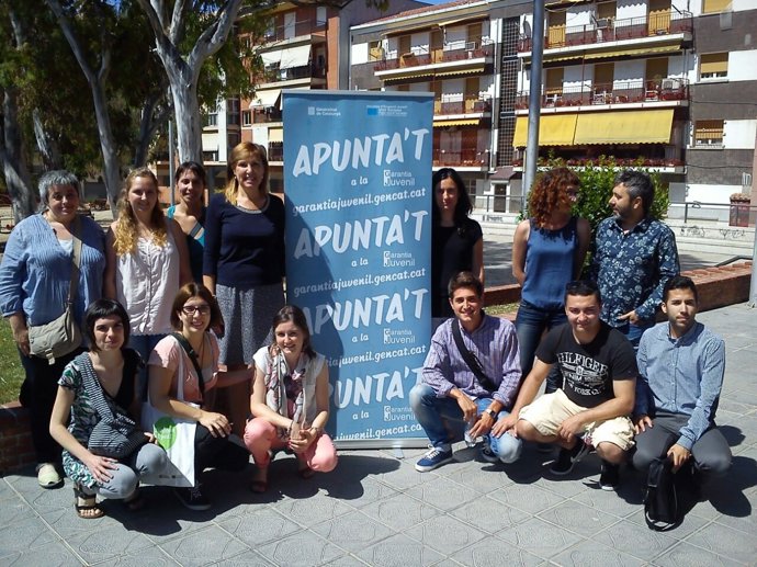 Jóvenes de la red de impulsores de la Garantía Juvenil de Tarragona