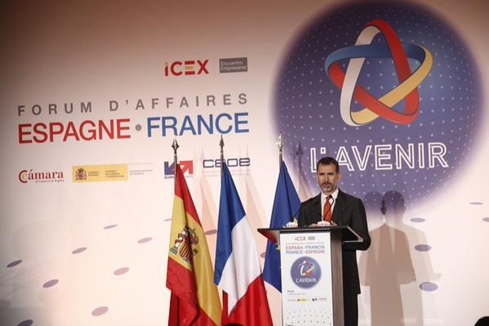 El Rey interviene en el Encuentro Económico Hispano-Francés 