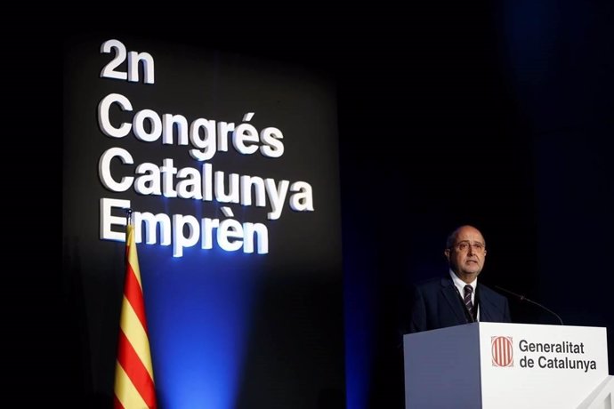 El conseller Felip Puig en el II Congreso Catalunya Emprèn