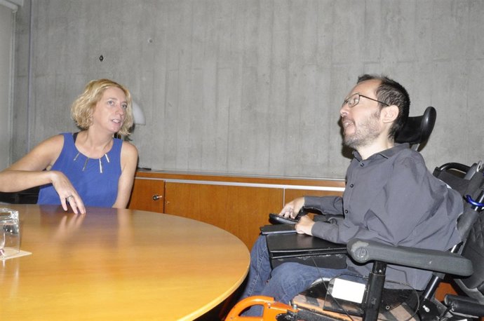 Patricia Luquin y Pablo Echenique.