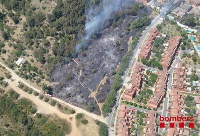 Incendio en Sant Boi de Llobregat