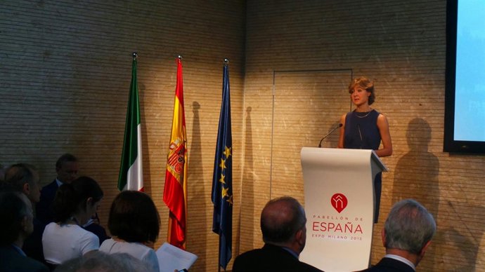 La ministra de Agricultura Isabel García Tejerina en la Expo de Milán 