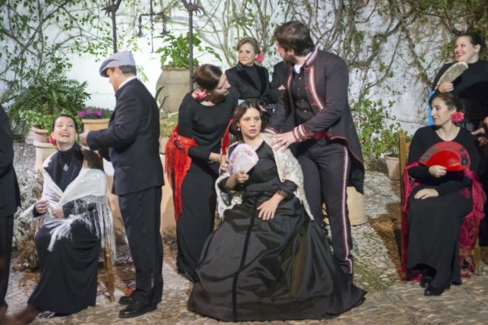 Una de las escenas del musical en el Palacio de Viana