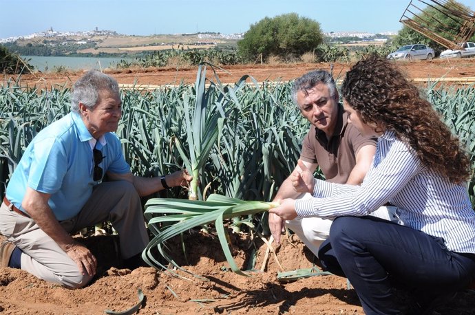 El delegado de Agricultura, Federico Fernández, visita La Pequeña Holanda