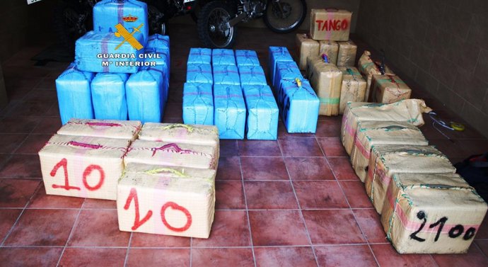 Droga intervenida en una operación 