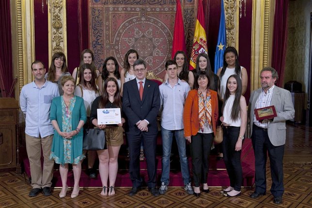 Integrantes del equipo del colegio Hijas de Jesús.