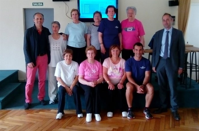 Participantes en el curso de pilates