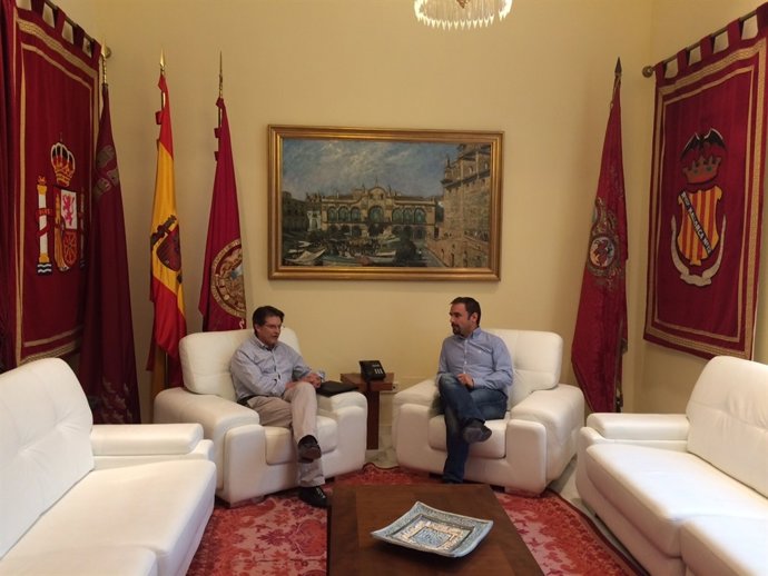 Imagen del encuentro entre Mateos y Jódar