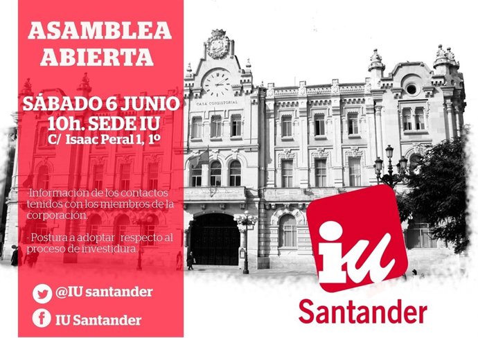 IU convoca una asamlea de simpatizantes 
