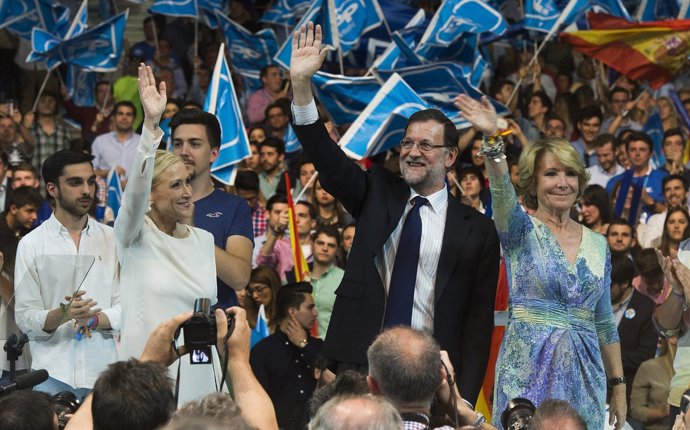 Rajoy, Aguirre y Cifuentes 