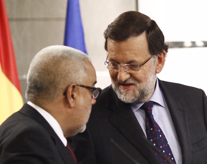Rajoy y el primer ministro de Marruecos en Moncloa