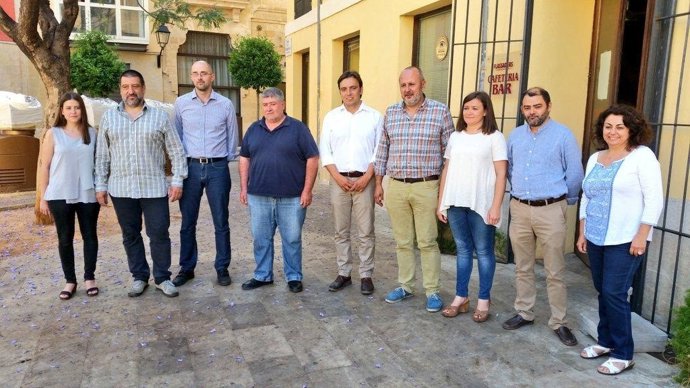 Representantes de PSIB, MÉS y Podemos del Consell