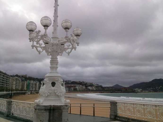 San Sebastián nuboso