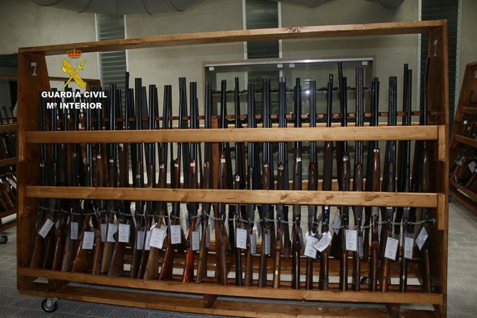 Subasta de armas de la guardia civil