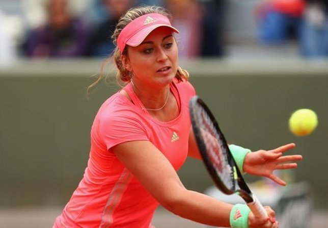 Paula Badosa, en la semifinal de Roland Garros junior
