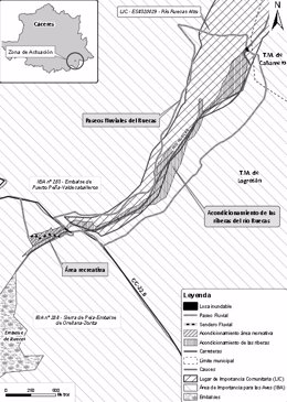 Zona de adecuación de ribera del río Ruecas