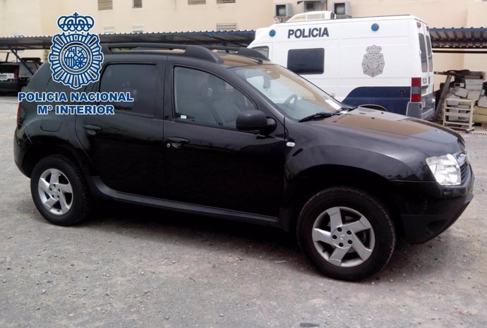 Vehículo robado en Madrid y recuperado en Melilla