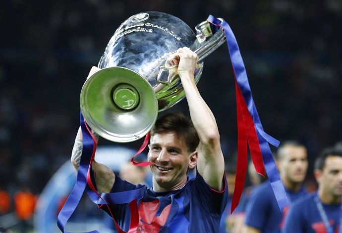 El delantero argentino del Barcelona, Leo Messi