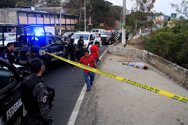 Resultado de los enfrentamiento en Acapulco, México