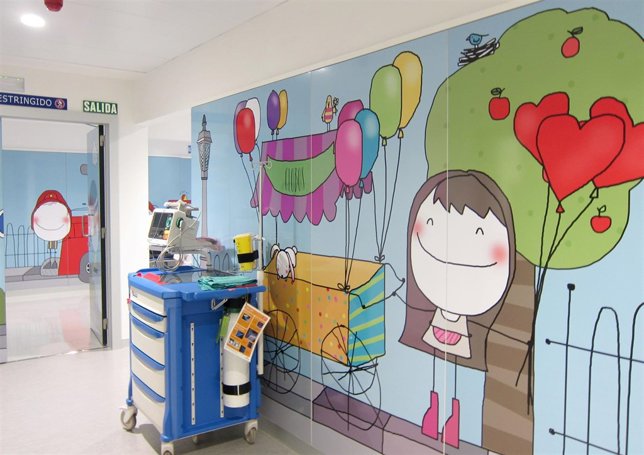Hospital Clínico Universitario de Valladolid, zona infantil