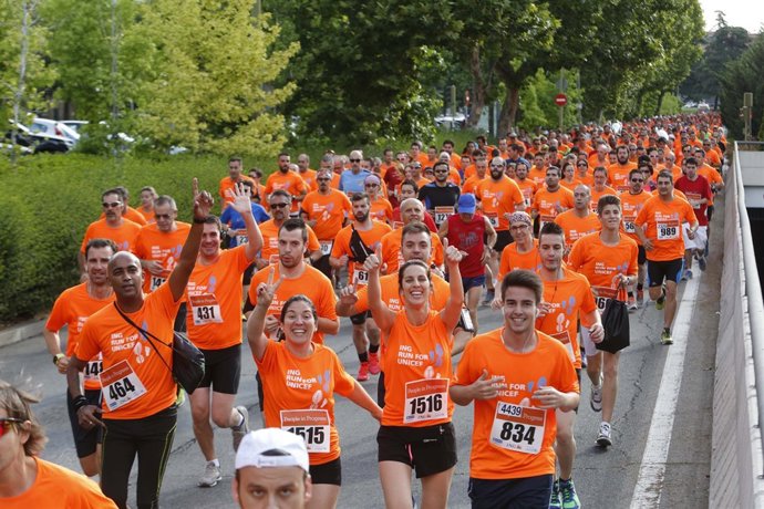 Participantes en la ING run for UNICEF