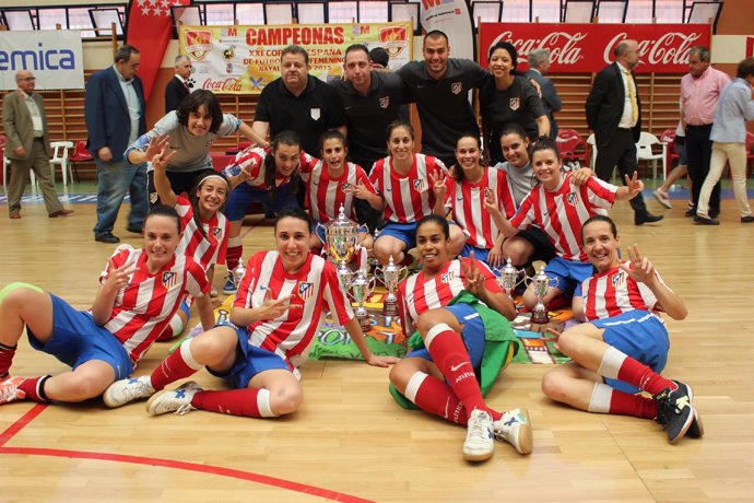 El Altético Féminas Navalcarnero, campeón de la Copa de España de fútbol sala