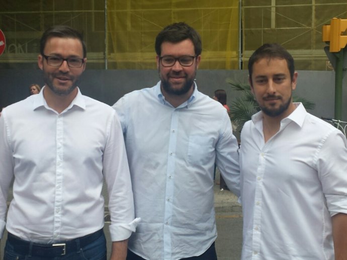 José Hila, Toni Noguera y Miquel Comas
