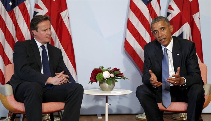 El presidente estadounidense, Barack Obama, y el primer ministro David Cameron